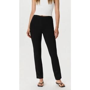 Quince Ultra-Stretch Ponte Straight Leg Pants, M, Black